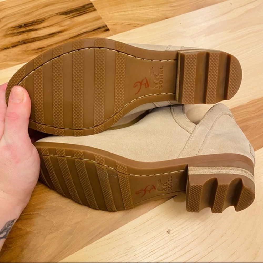 Sorel Beige Suede Ankle Booties - Picture 6 of 11